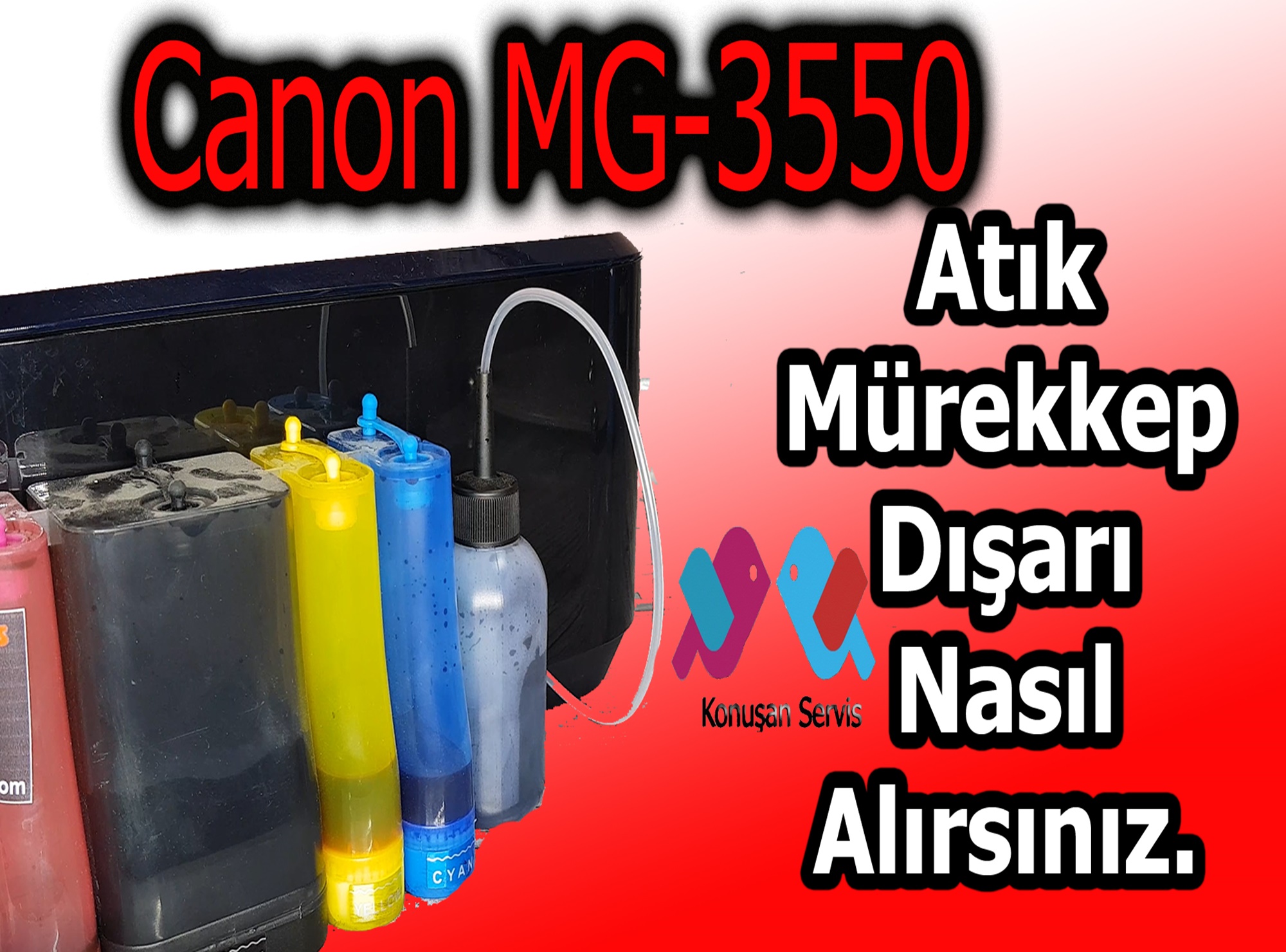 Canon MG-3550 Atık Müreekkep Dışarı Nasıl alınır | 502.bölüm