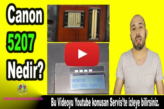 Canon destek Kodu 5207 Nedir Video İzle