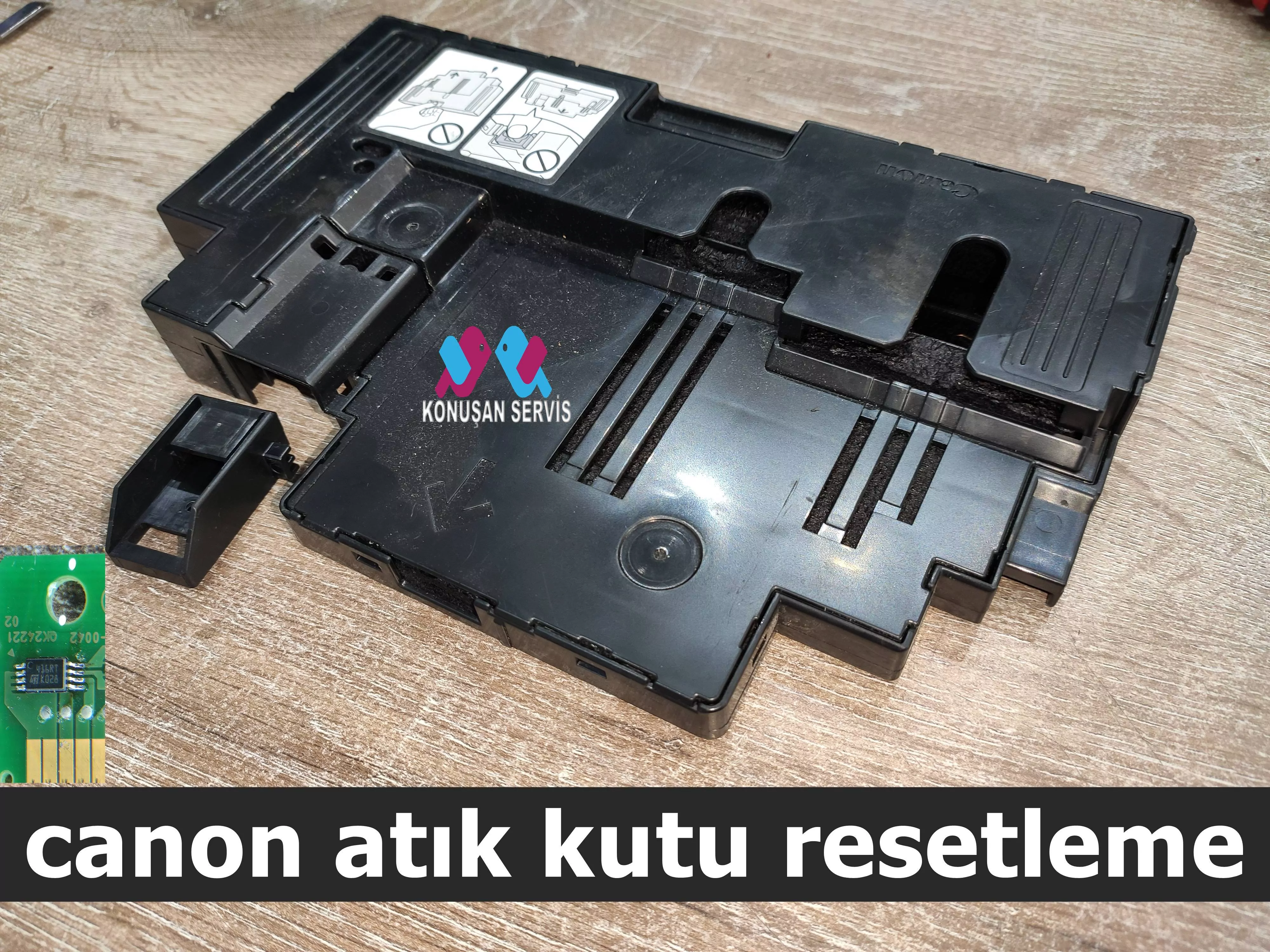  Canon G1420 atık kutu cip resetleme 