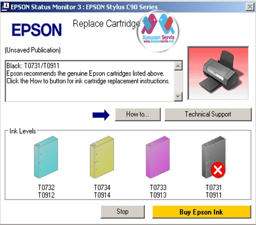 Epson Mürekkep Bitti Dediğinde Nasıl Mürekkep Seviyelerini Sıfırlarısınız.