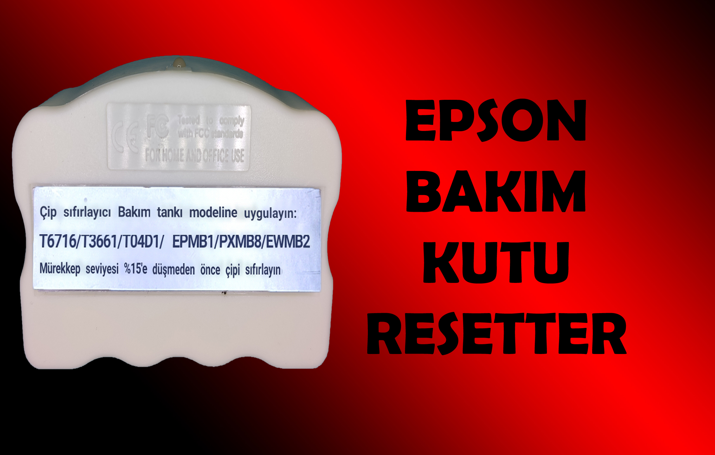 Epson L6160 Bakım tankı çip resetleyici - atık kutu reset