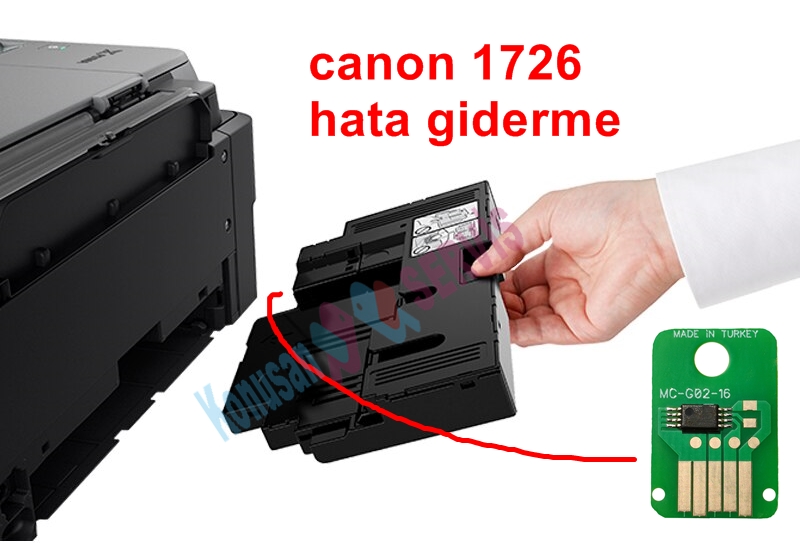 canon 1726 hata kodu Canon G3160 Bakım Kartuşu