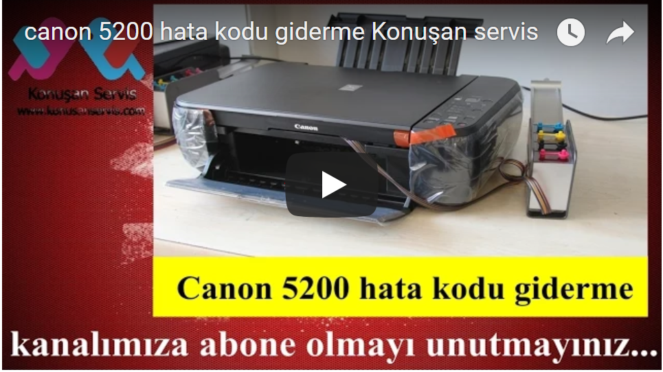 canon 5200 hata kodu nedir Nasıl düzeltilir