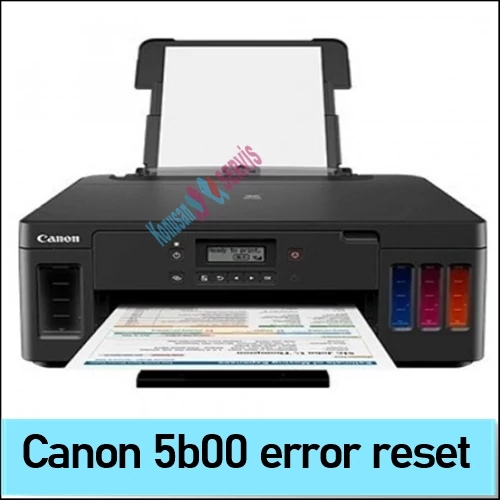 canon G5040 5b00 waste ink pad reset Canon Servis Tool