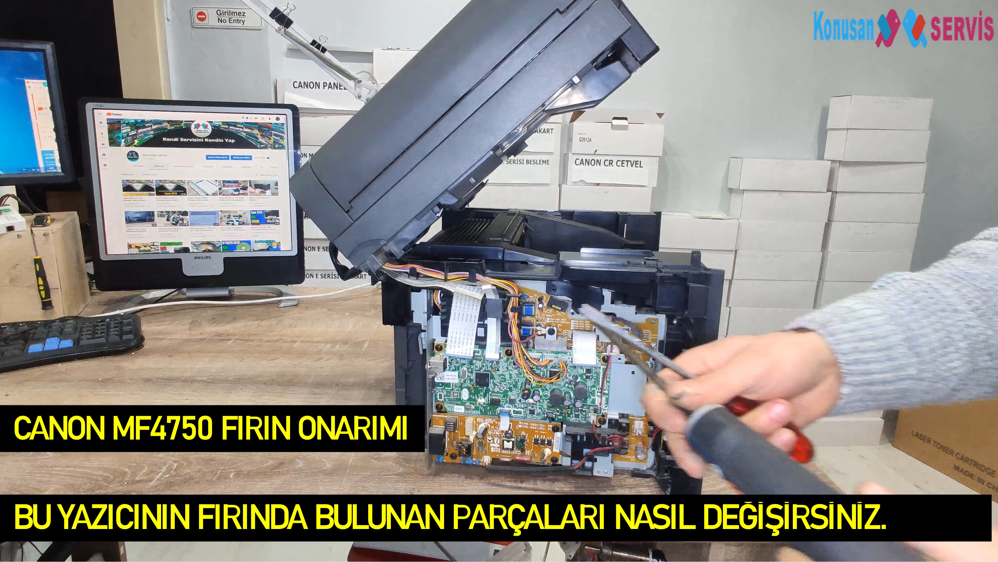 CANON mf 4750 modelinde fırın onarımını nasıl yapılır