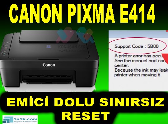 CANON E414 RESET programı  FULL