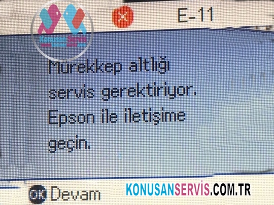 Epson E-11 Hata Kodu ve Çözümü | Atık Mürekkep Pedi Reset Yazılımı Satın Al