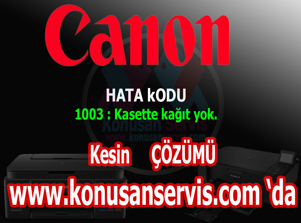 Canon 1003 hata kodu nedir