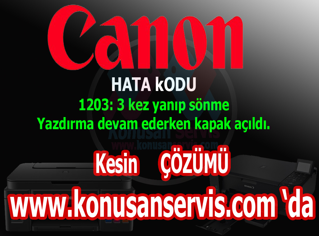 Canon 1203 Hata Kodu Nedir Nasıl Çözülür