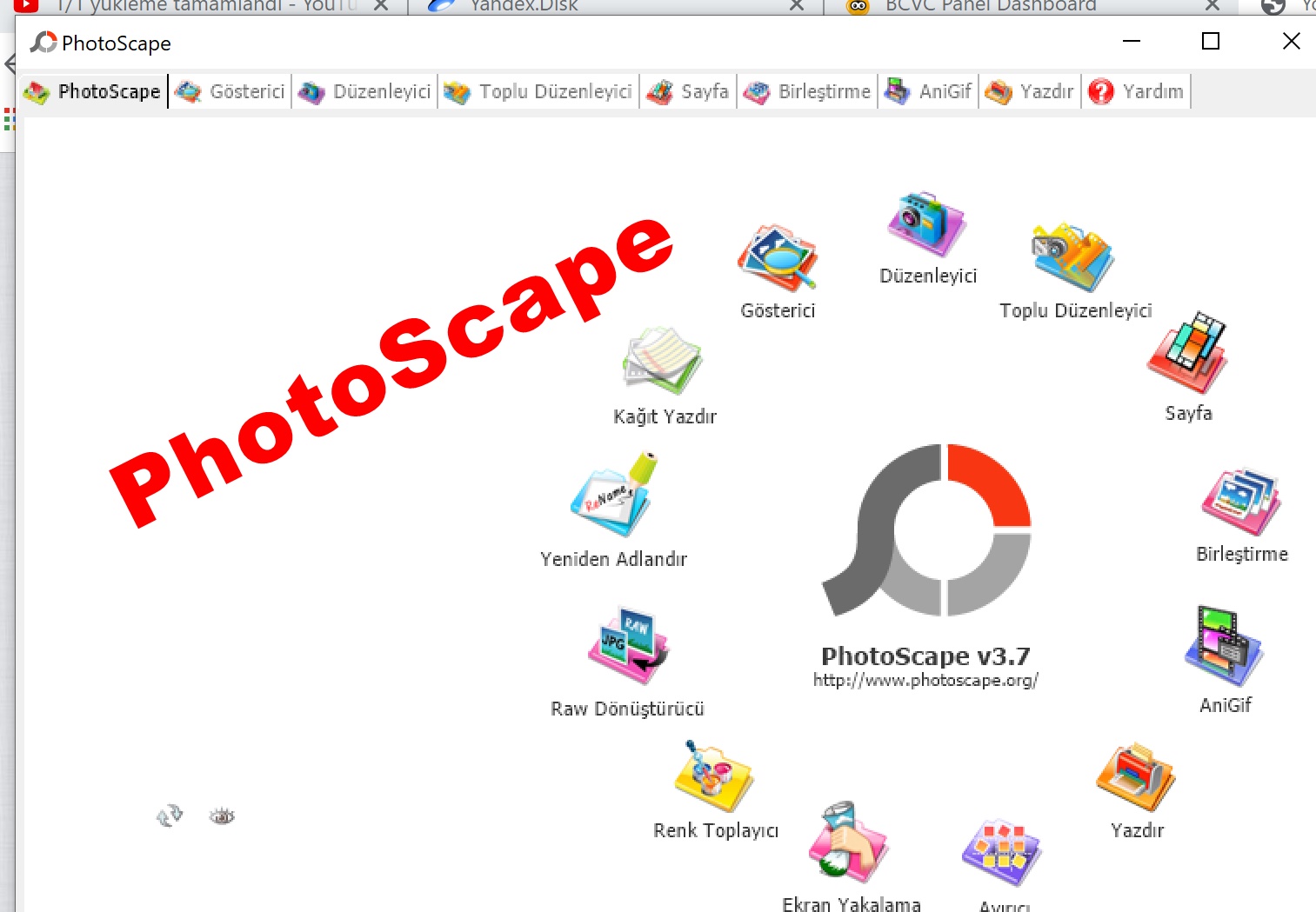 PhotoScape_V3.7 İndir Çelenk Yazdırma Programı İndir