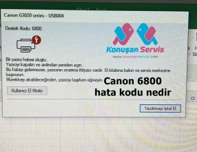 canon 6800 destek kodu nedir