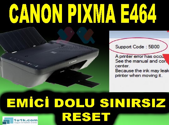 Canon E464 reset programı full