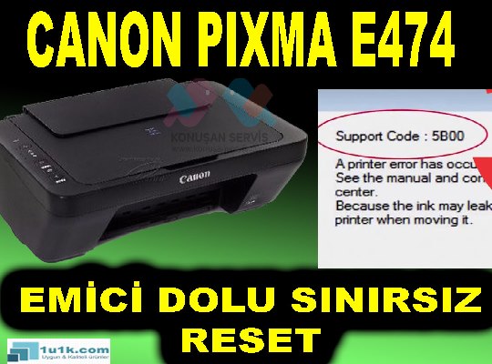 CANON E474 RESET FULL