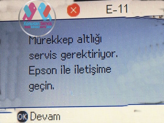 Epson E-11 Hata Kodu Nedir. Epson e-11 Error code,